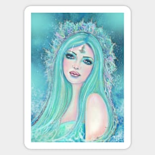 One with the sea by Renee Lavoie Sticker